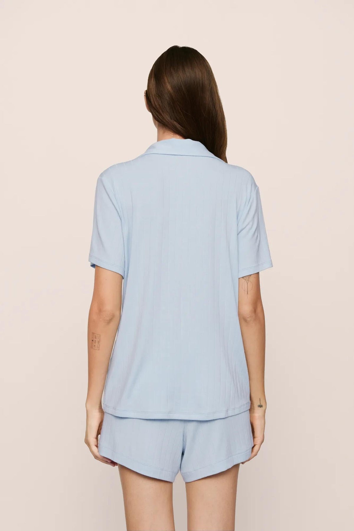 Eberjey Gisele Rib Relaxed Short PJ Set #PJ2038SN