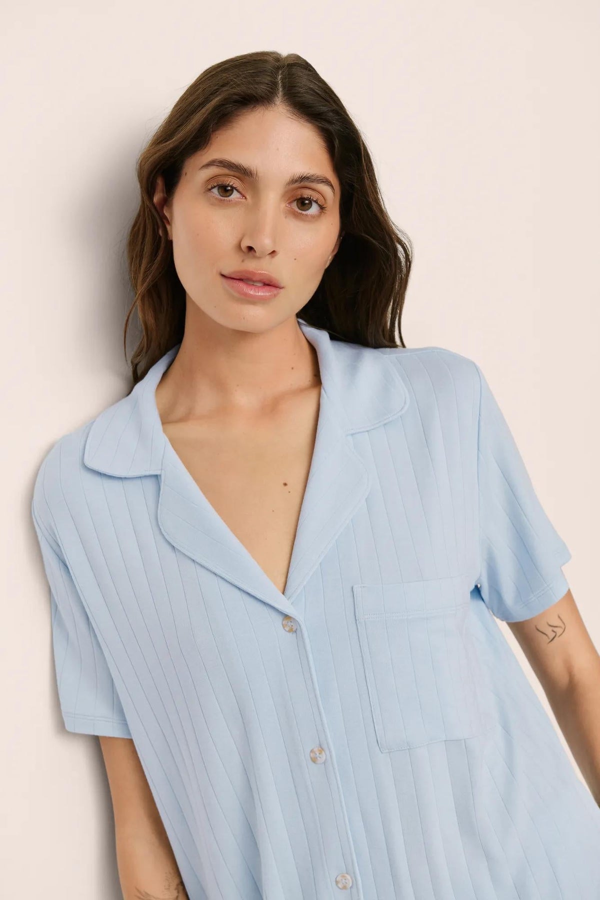Eberjey Gisele Rib Relaxed Short PJ Set #PJ2038SN