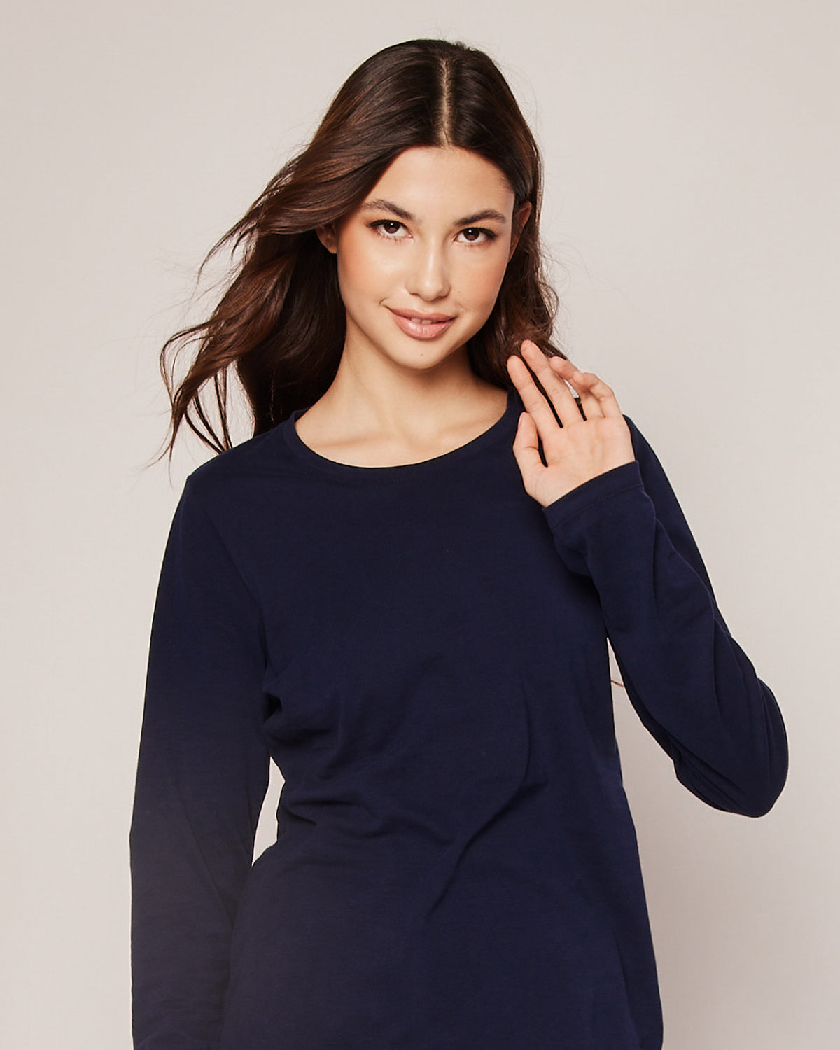 Petite Plume Pima Long Sleeve Top #PWNLST