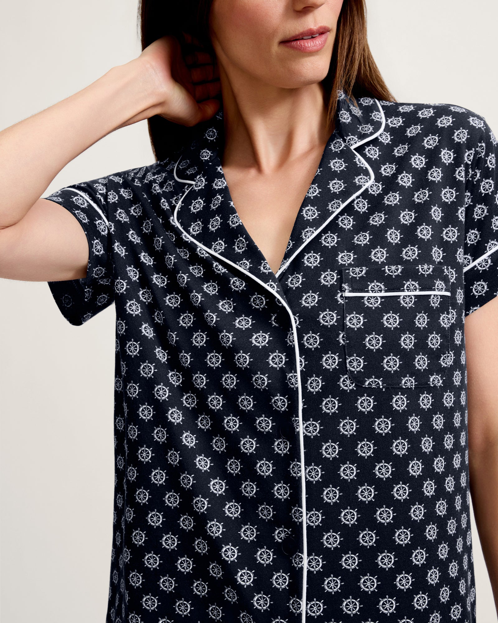 Petite Plume Pima Short Sleeve Short Set #PWSSSCAC
