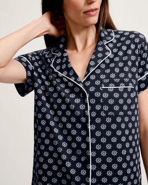 Petite Plume Pima Short Sleeve Short Set #PWSSSCAC