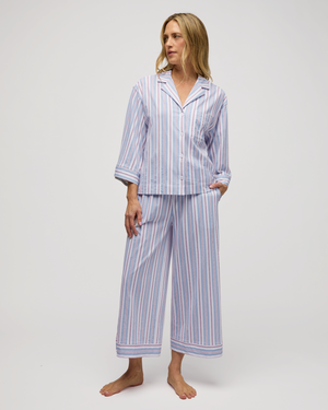 Petite Plume Olivia Wide Leg Pima Cotton PJ Vintage French #PWWPJVFS