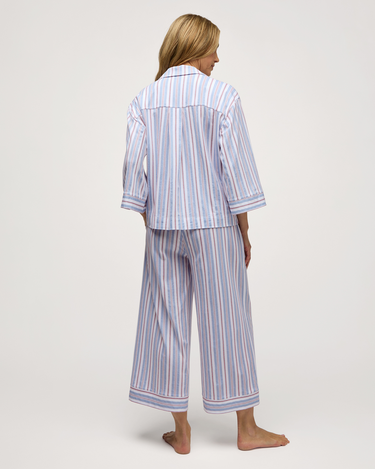 Petite Plume Olivia Wide Leg Pima Cotton PJ Vintage French #PWWPJVFS