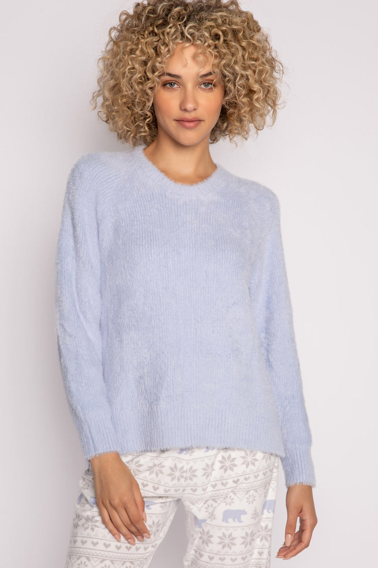 PJ Salvage Feather Knit Long Sleeve Top #RKFKLS