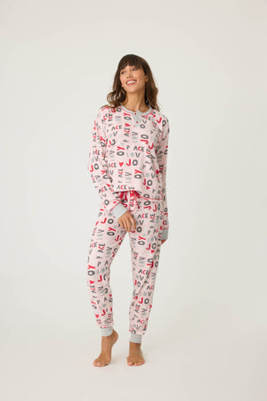 ***PJ Salvage Ski Jammie Classics PJ Set #RQSJST