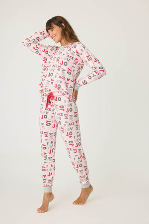 ***PJ Salvage Ski Jammie Classics PJ Set #RQSJST