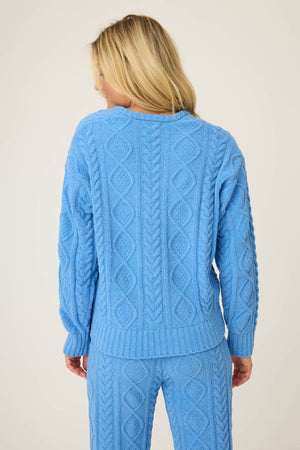 PJ Salvage Cozy Chenille Cable Knit Long Sleeve Cable #RUCLLS1