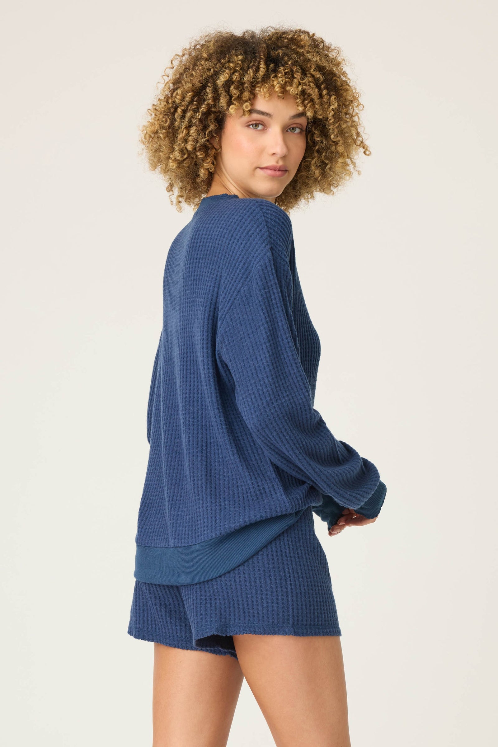 PJ Salvage Morning Waffles Long Sleeve Top #RUMWLS