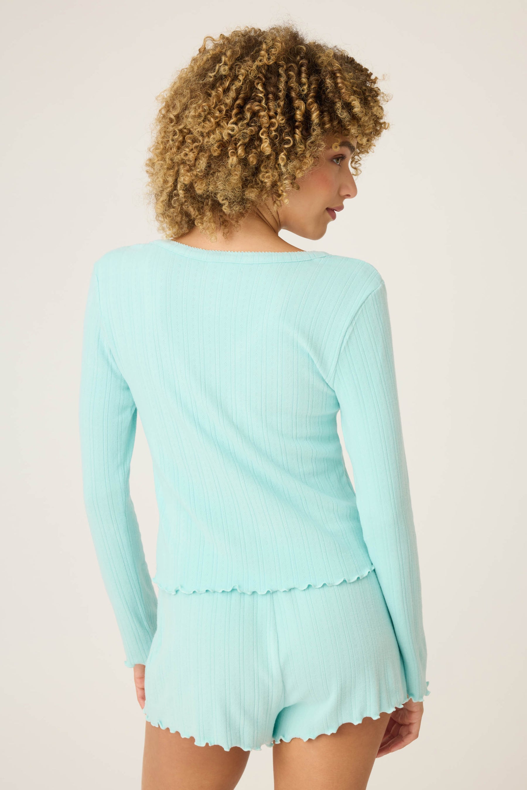 PJ Salvage Pointelle Essentials Cardigan #RUPECA