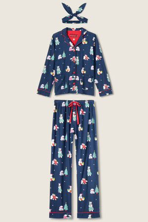 *** PJ Salvage Bearly Awake Flannel PJ Set #RVFLPJ