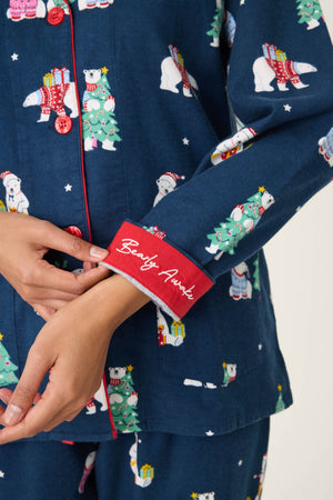 *** PJ Salvage Bearly Awake Flannel PJ Set #RVFLPJ