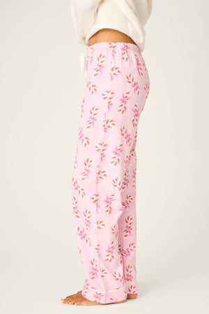 *** PJ Salvage Sweeter Than Sugar Candy Cane Print  Flannel Pants #RVFLP