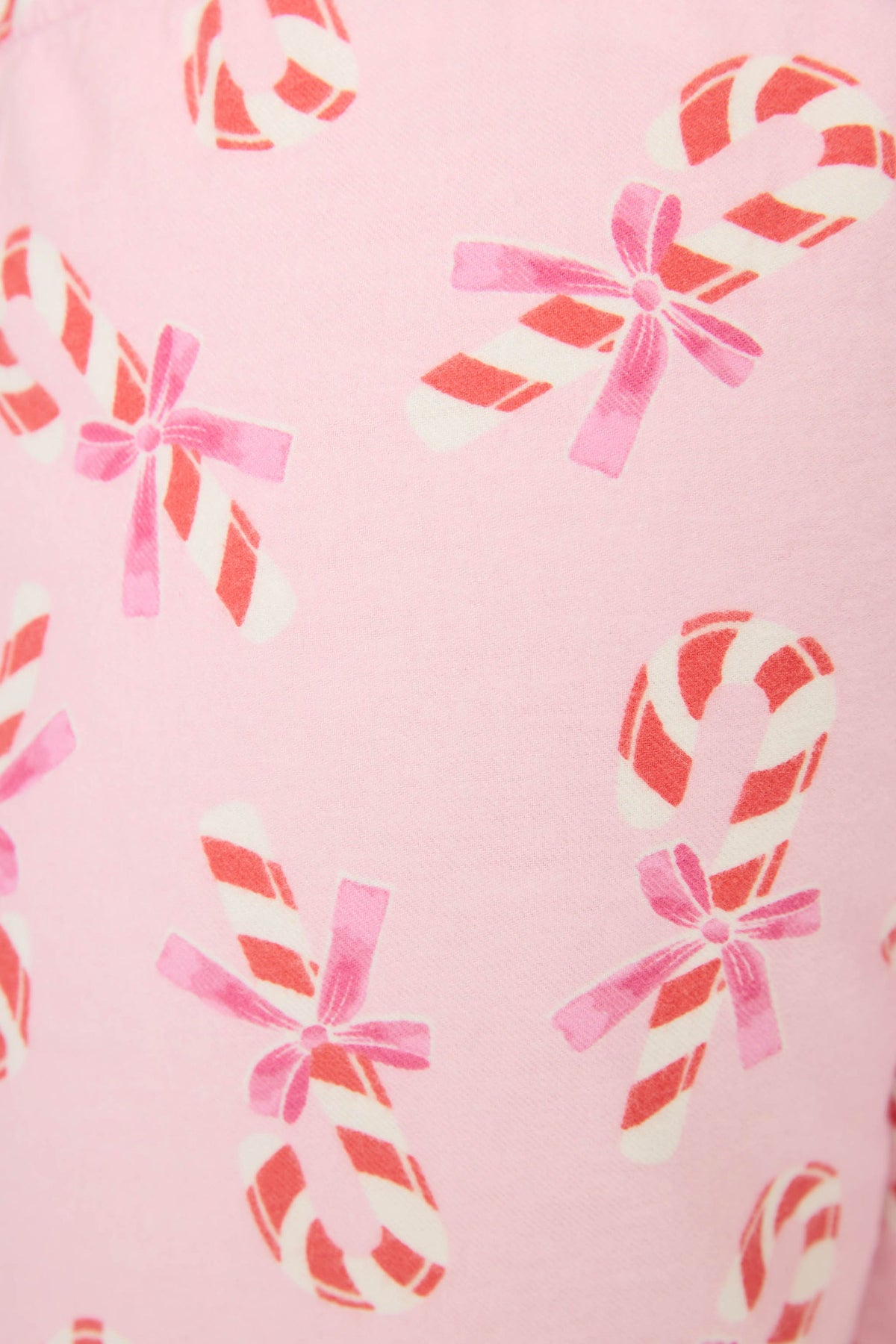 *** PJ Salvage Sweeter Than Sugar Candy Cane Print Flannel Shorts #RVFLS