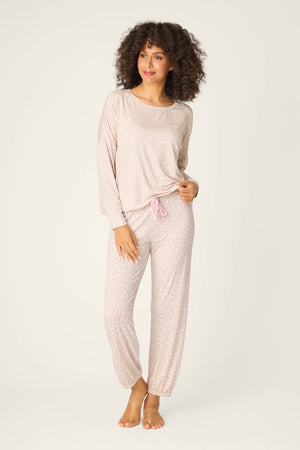 PJ Salvage Luxe Leopard Dreams Banded Pants #RXLUP2