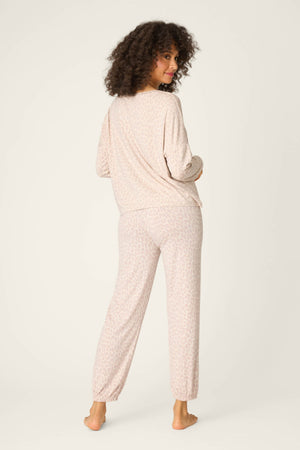 PJ Salvage Luxe Leopard Dreams Banded Pants #RXLUP2