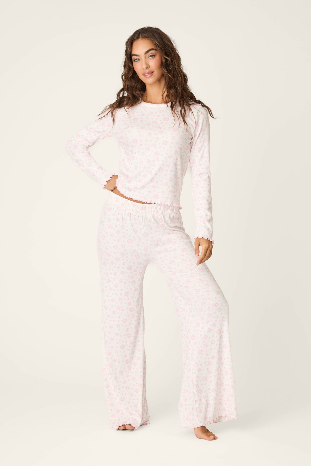 PJ Salvage Pretty Petals Long Sleeve Top #RZPRLS1