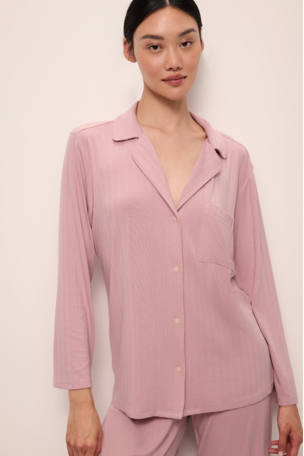 Eberjey Gisele Rib Long PJ Set #PJ2038