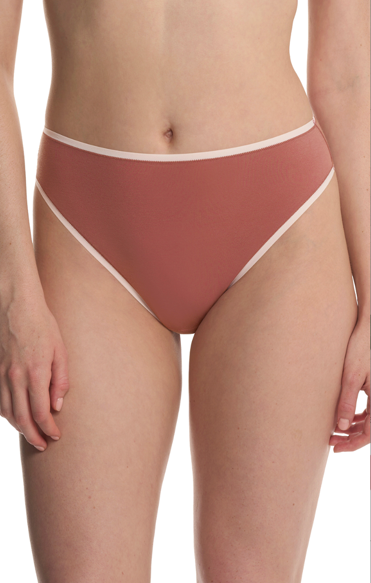 Natori Bliss Bare Cotton High Cut Brief #772346
