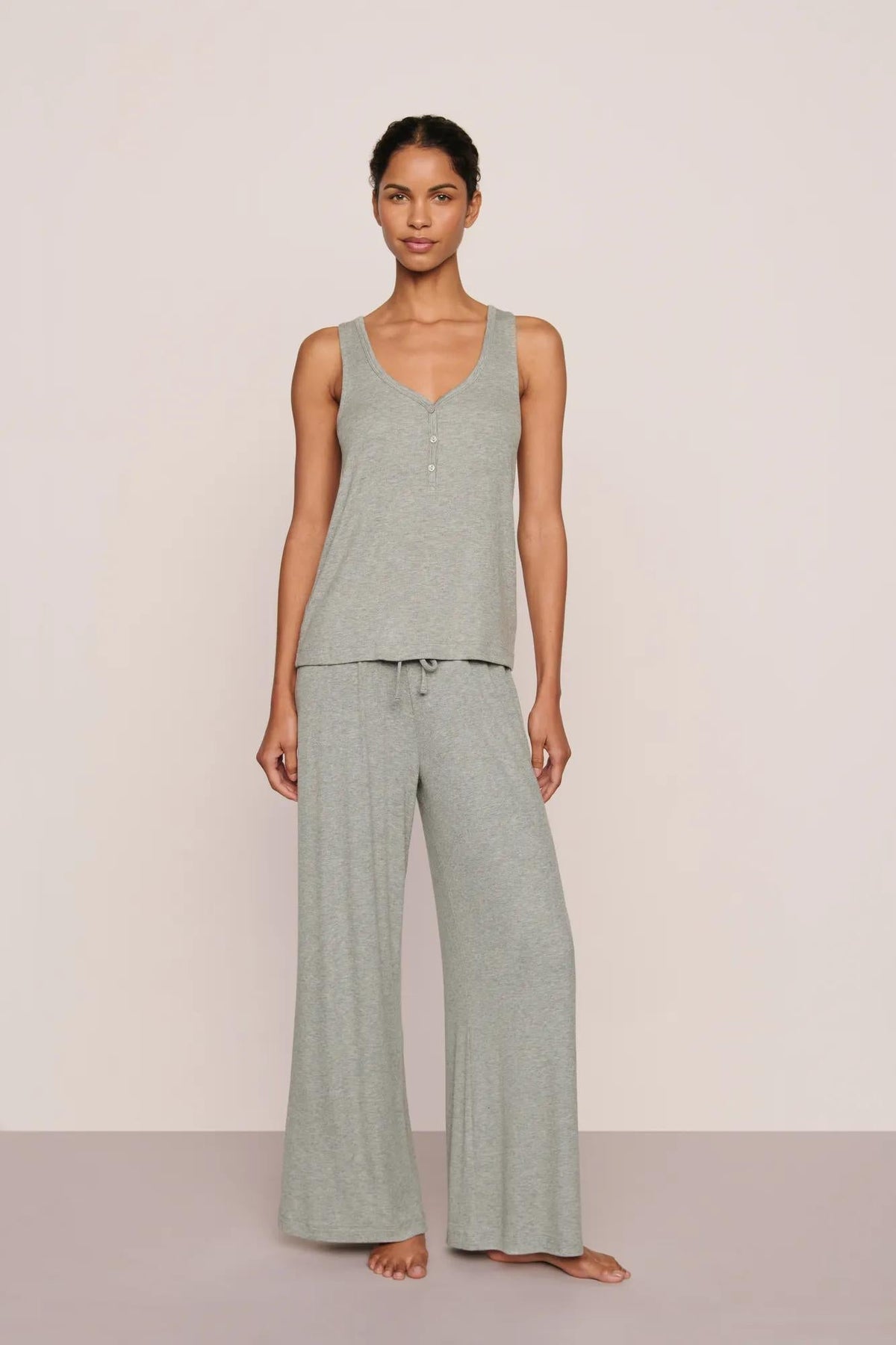 Eberjey Dream Rib V-Neck Tank #T1002