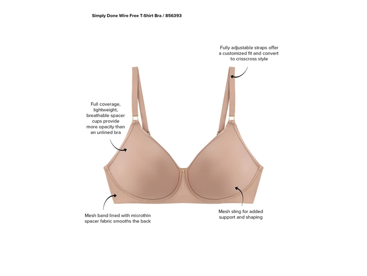 Wacoal Simply Done Wirefree Contour Bra #856393