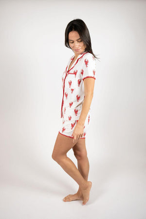 Aspen Dream Cute Stitching Short Pajama Set #CUTESHPJ