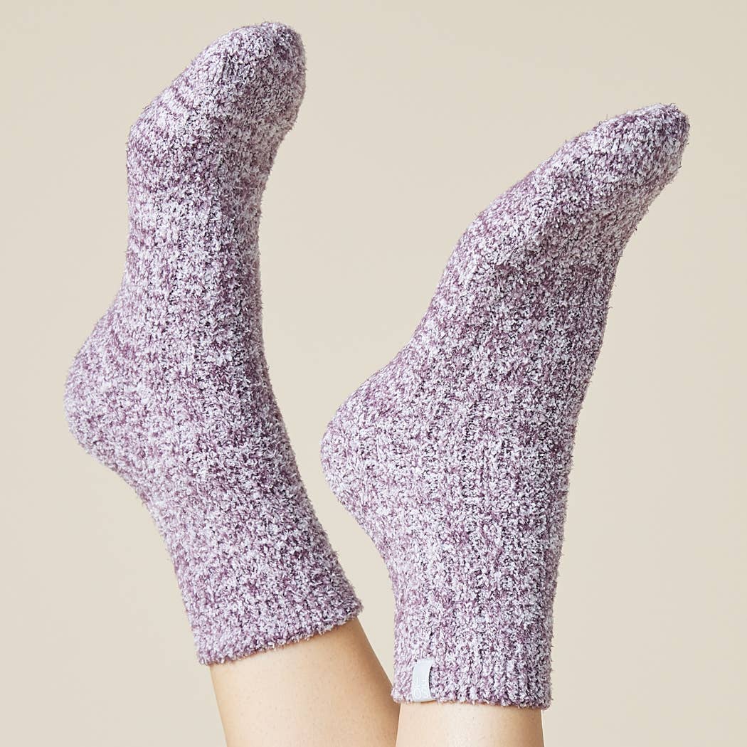 Softies - Cozy Marshmallow Crew Socks with Grippers for Women