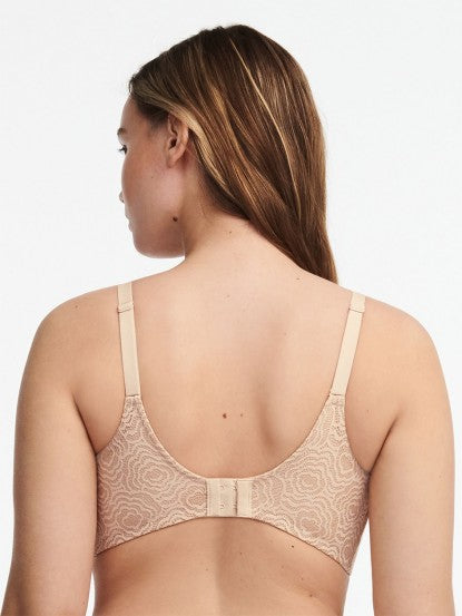 Chantelle Smooth Lines Back Smoothing T-Shirt Bra 32H, Nude Blush