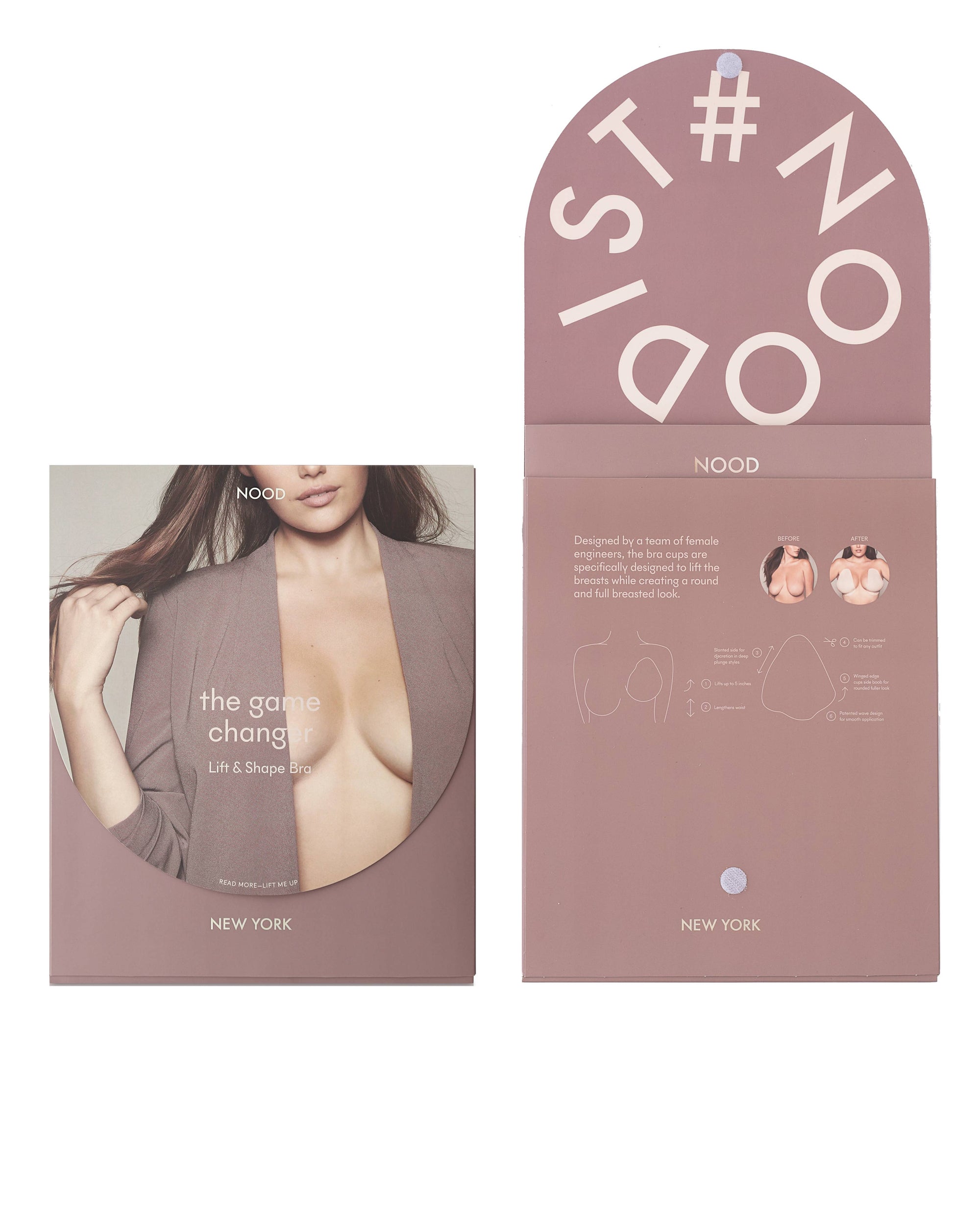 NOOD - Game Changer | Lift & Shape Adhesive Hemp Bra