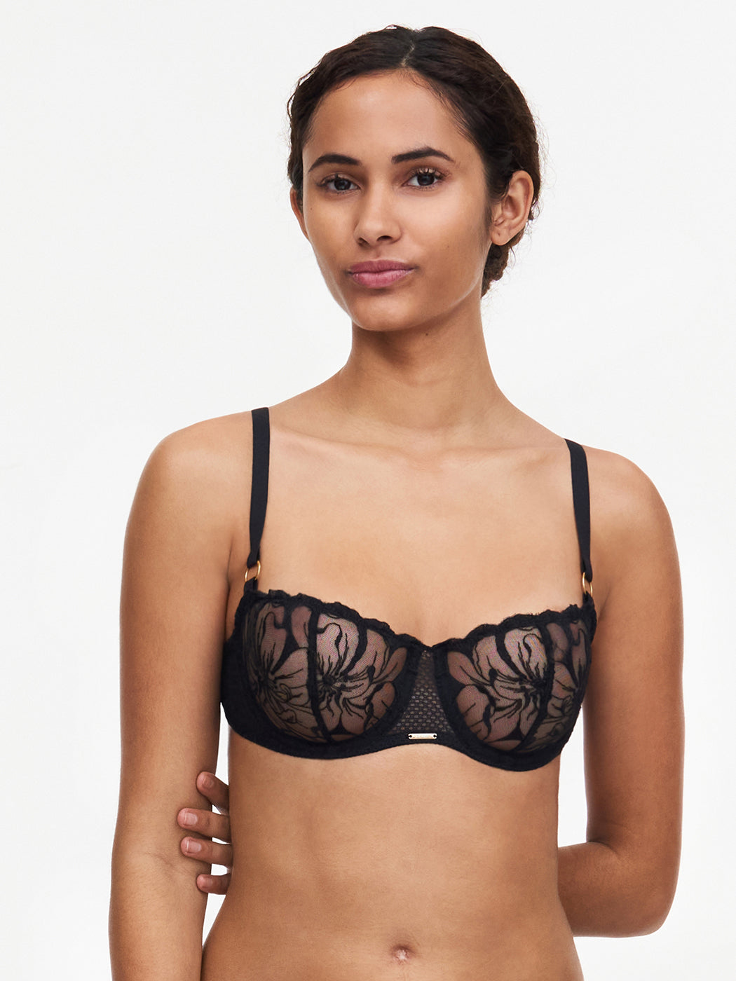 Chantelle Fleurs Lace Unlined Demi Bra #C12M5