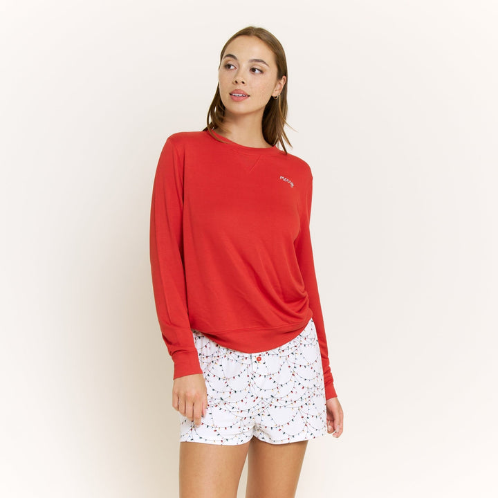 *** Honeydew Intimates Sugar Sweetheart Long Sleeve Shortie Set #22948