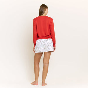 *** Honeydew Intimates Sugar Sweetheart Long Sleeve Shortie Set #22948