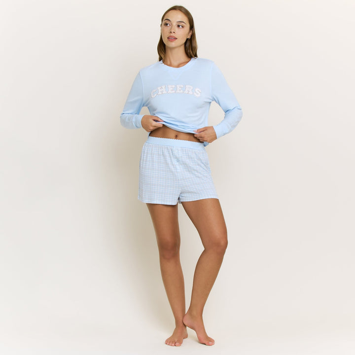 *** Honeydew Intimates Sugar Sweetheart Long Sleeve Shortie Set #22948