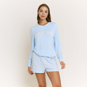 *** Honeydew Intimates Sugar Sweetheart Long Sleeve Shortie Set #22948