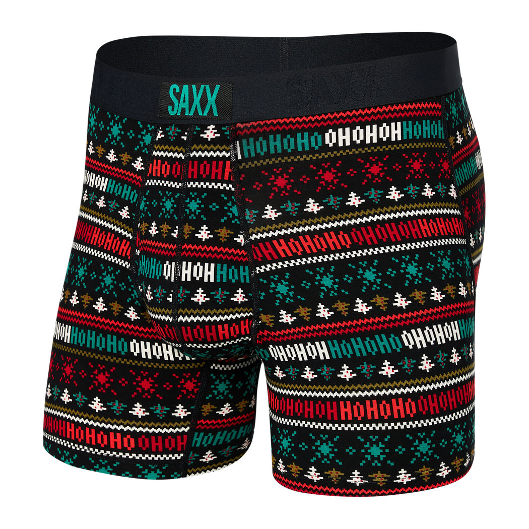 Saxx Vibe Spacedye Heather Modern Fit Boxer Brief Mens Underwear