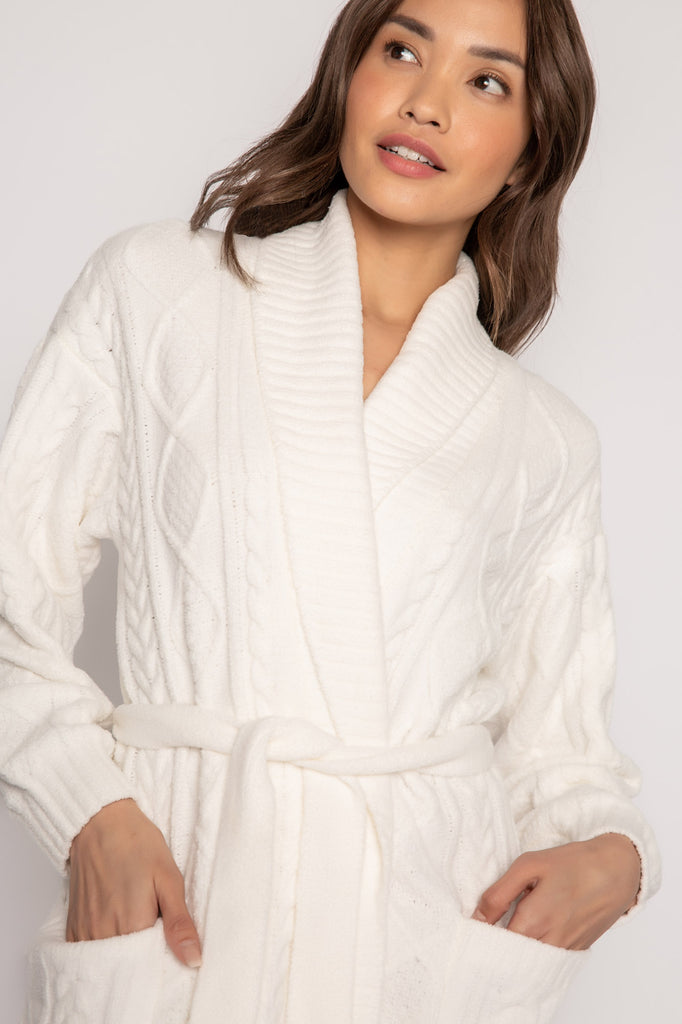 PJ Salvage Cable Knit Robe #RKCKR