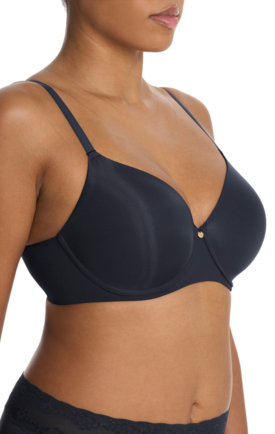 Natori Cloud Comfort Black Smoothing T-Shirt Bra #731338