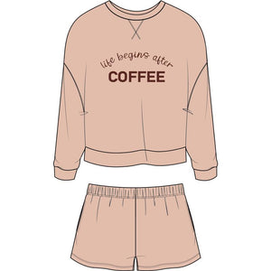 Honeydew Intimates Weekend Club Long Sleeve Shortie Set #19950P