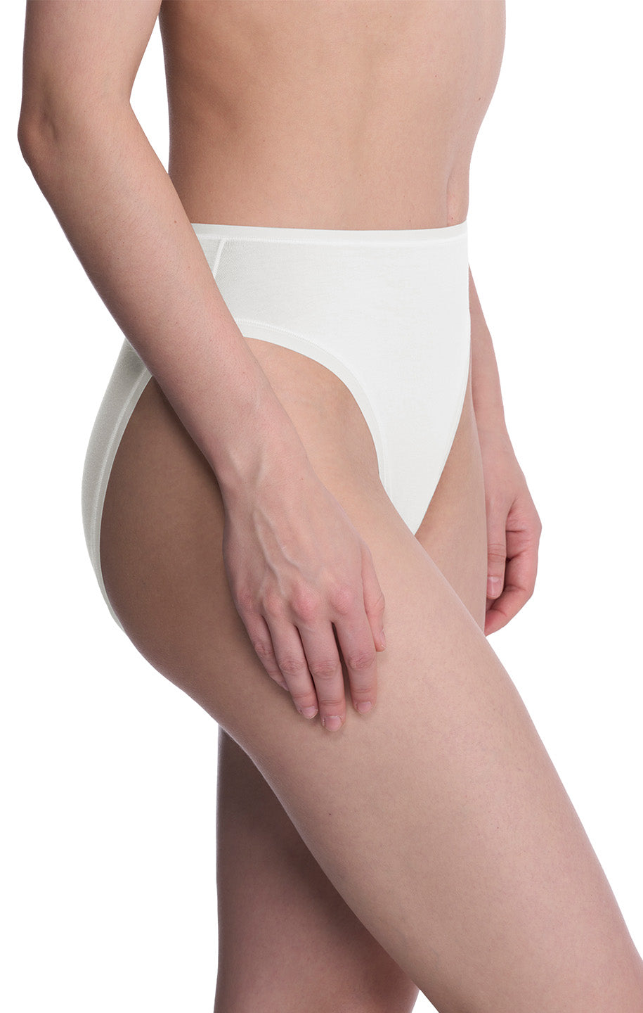 Natori Bliss Bare Cotton High Cut Brief #772346