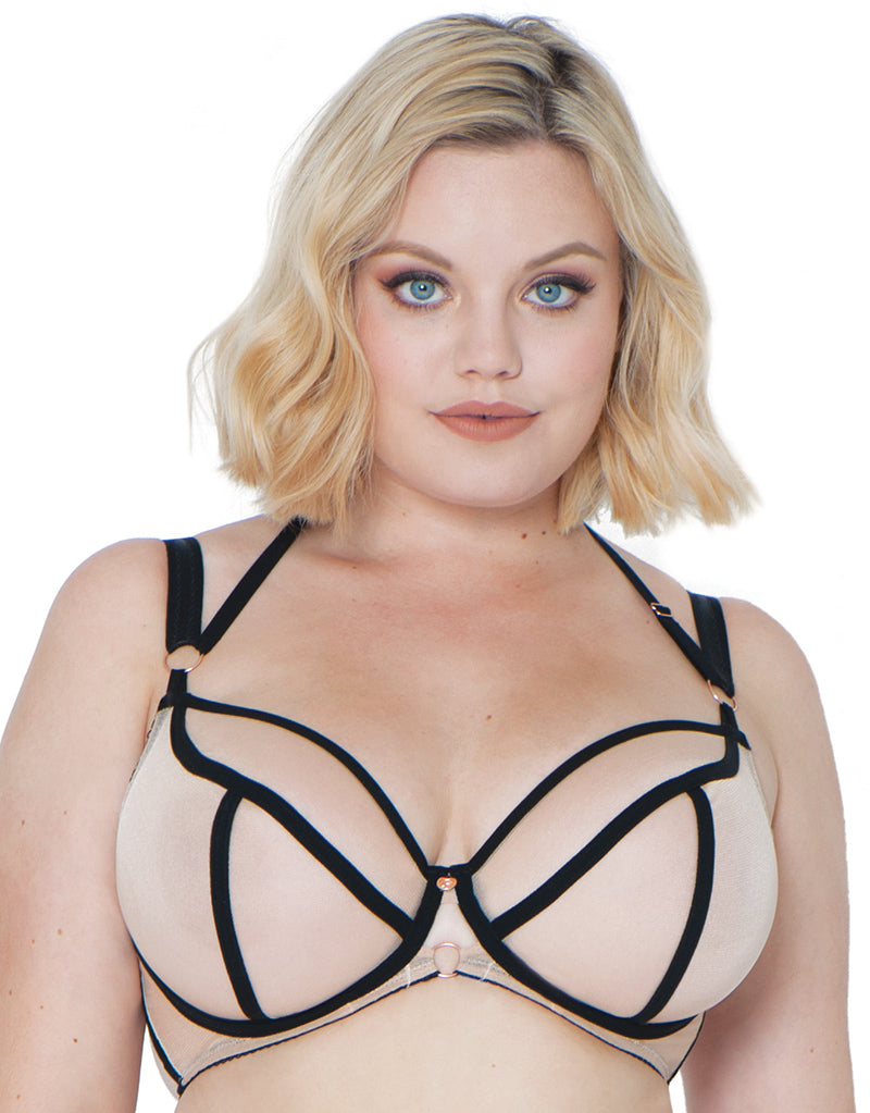 Curvy Kate Scantilly Knock Out Latte Plunge Bra #ST3311