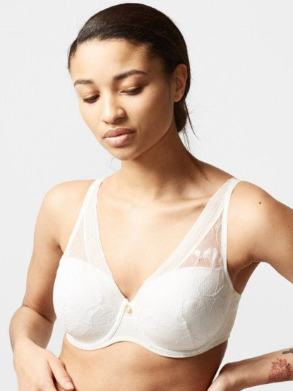 Buy Latte Nude Recycled Lace Full Cup Comfort Bra - 36E, Bras
