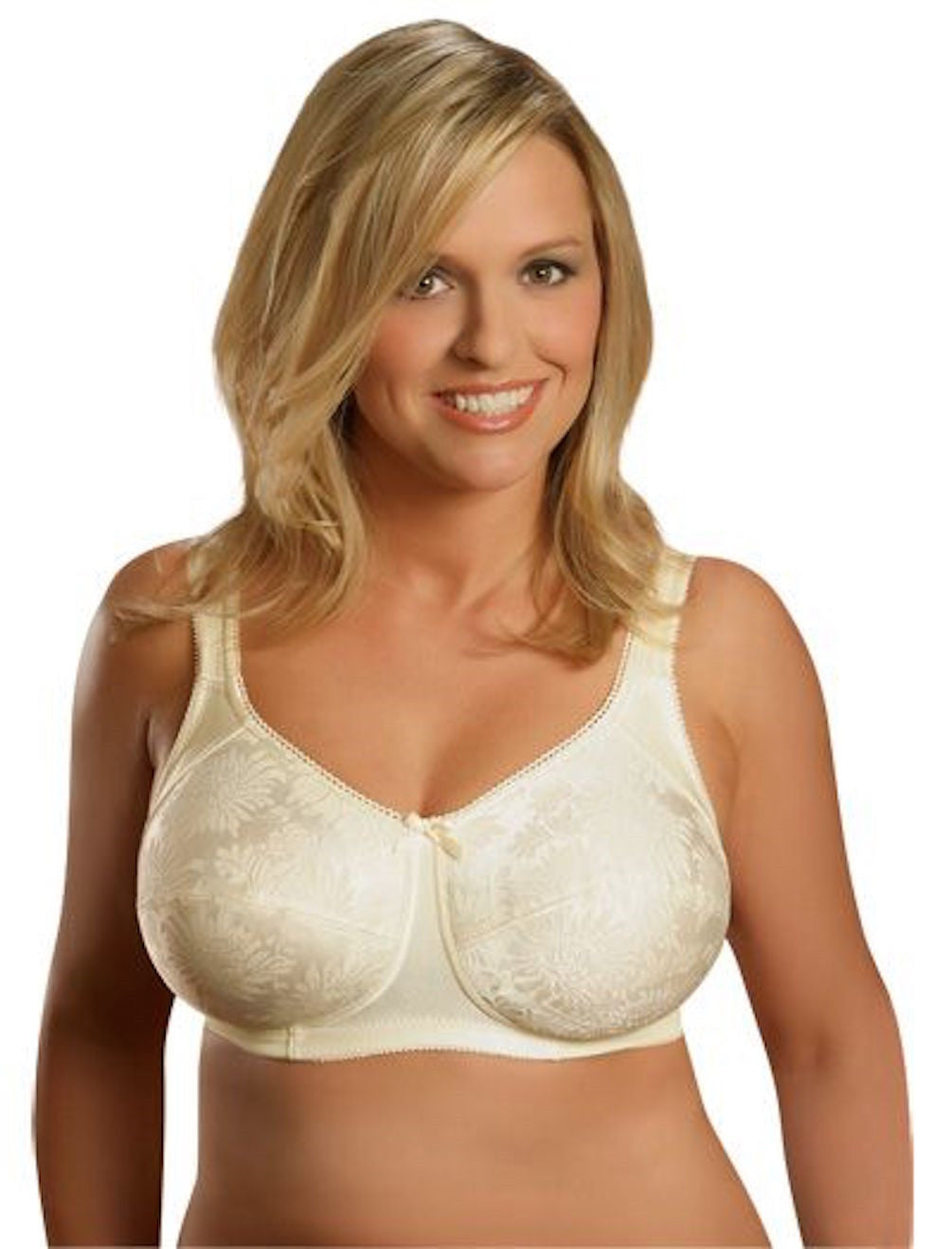 Plusform Instant Shaping Floral Jacquard Comfort Strap Soft Cup Bra 4805 