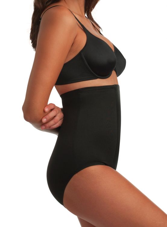 Miraclesuit High Waist Brief - Black and Cocoa - Lingerie Box