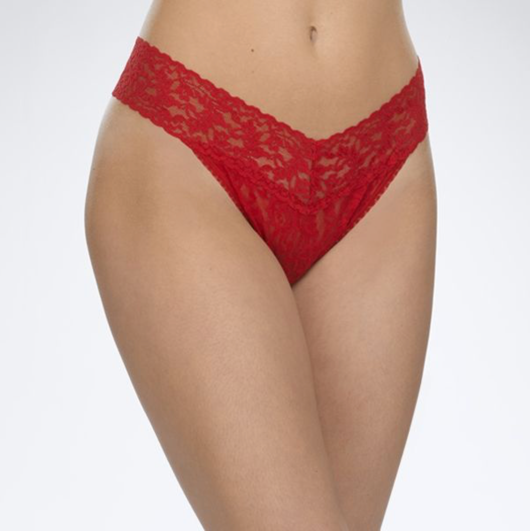 Hanky Panky Original Stretch Signature Lace Thong #4811