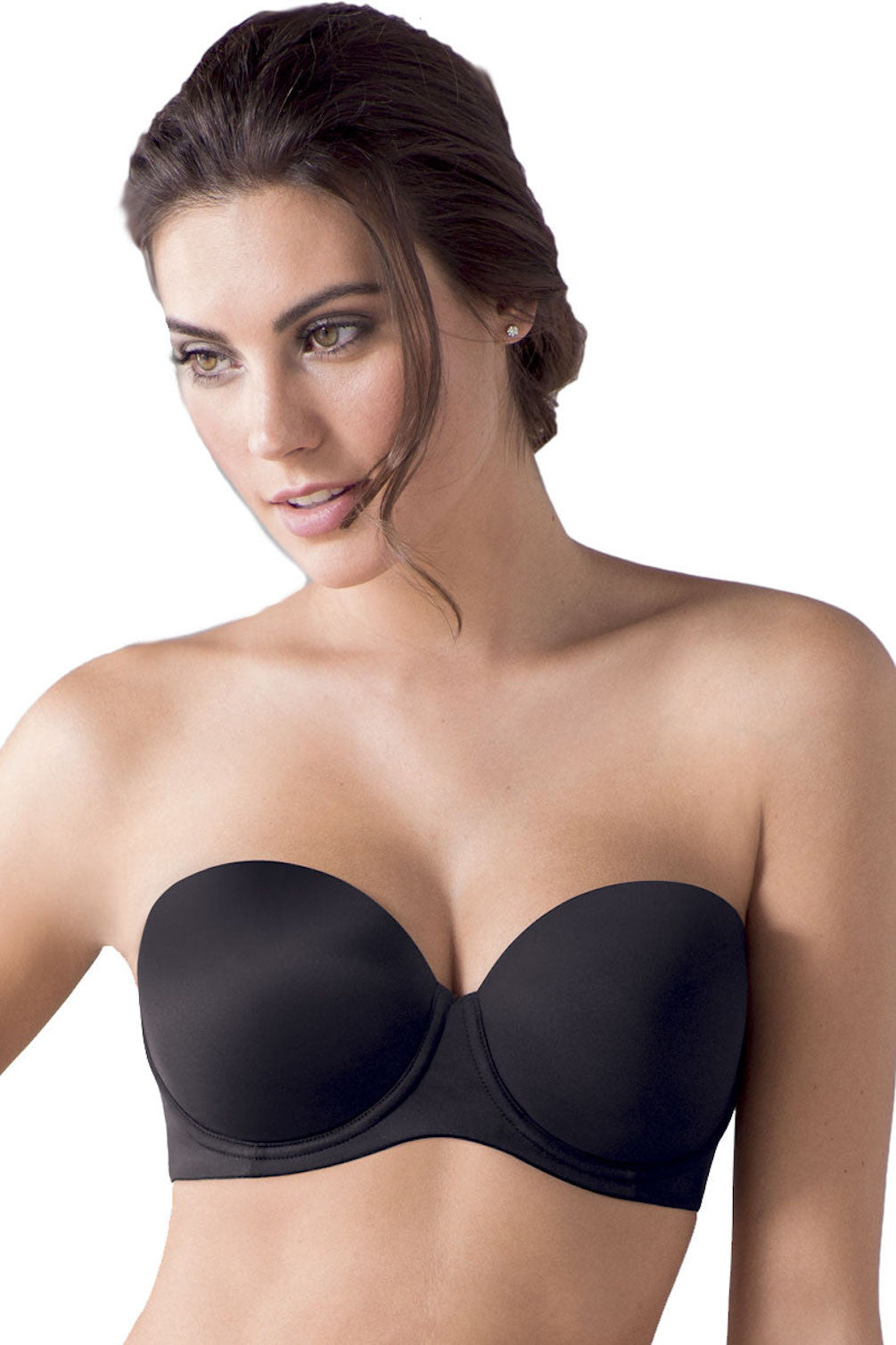 Rosa Faia Womens Multiway Convertible Padded Underwire Bra, 38F, black 