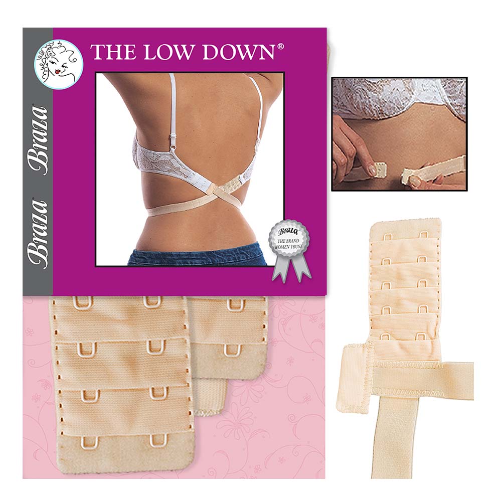 and wear this extender with a low-back dress.  Low back bra, Low back bra  converter, Bra extender