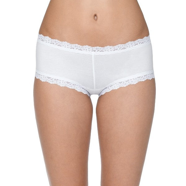 Hanky Panky Organic Cotton Boyshort with Lace #891281