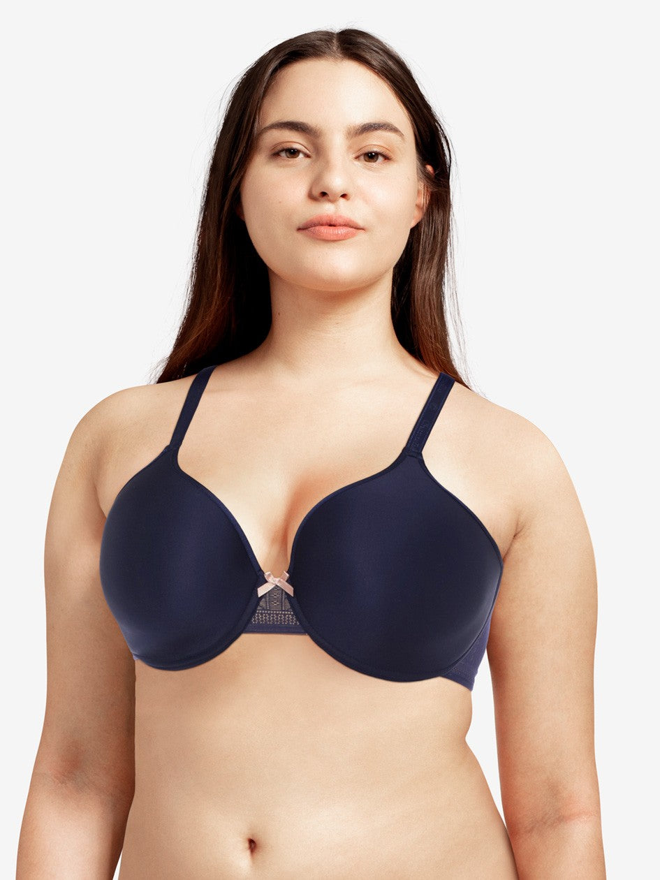 Graphic Sheer Plunge Bra Polaroid Blue 32C by Passionata by Chantelle