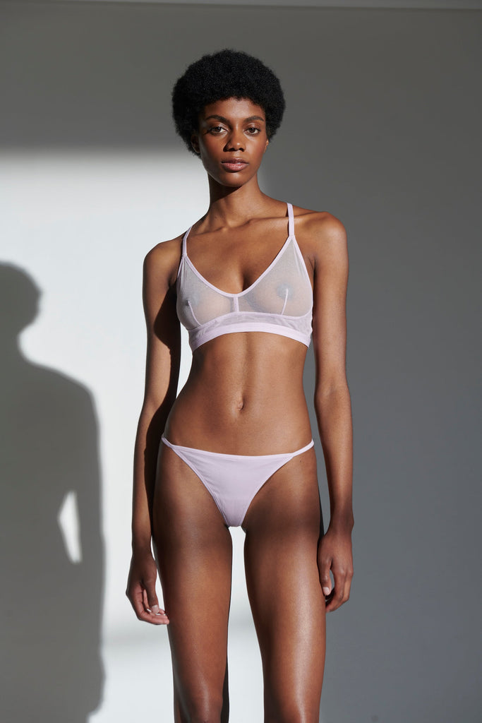 Skin Worldwide Cotton Tulle & Organic Pima Cotton Ophelia Tulle Demi Bra #OLT76B