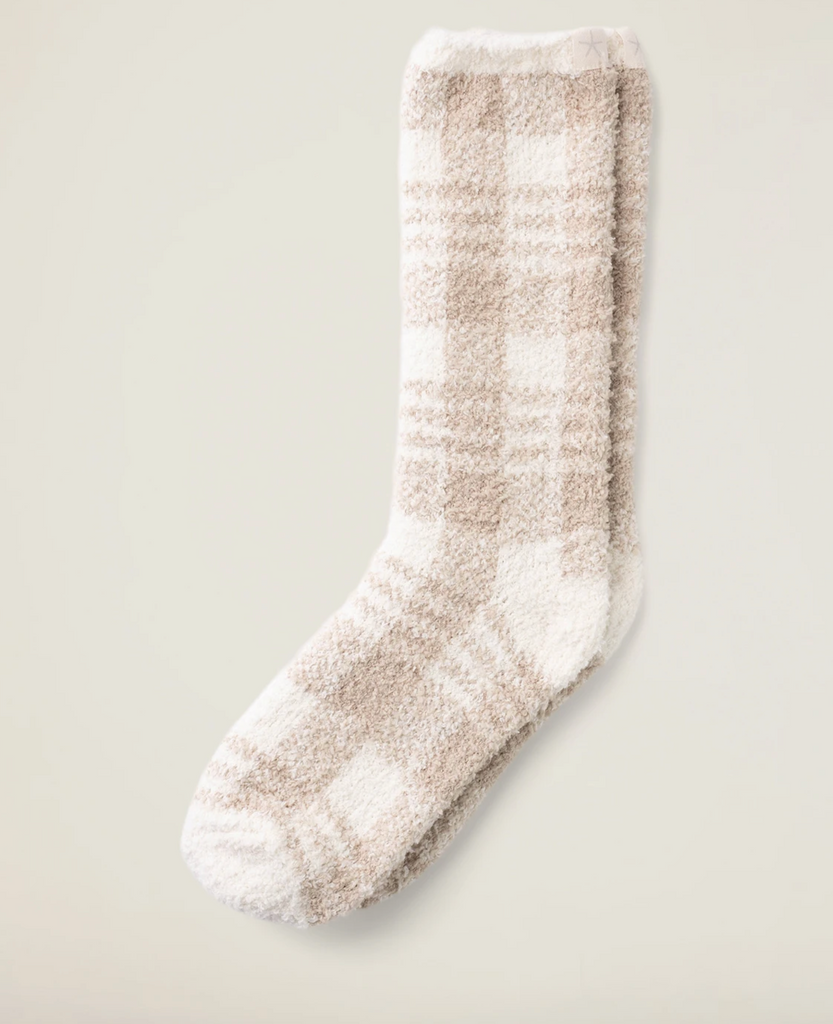 Barefoot Dreams Cozychic Women's Plaid Sock #BDWCC1693