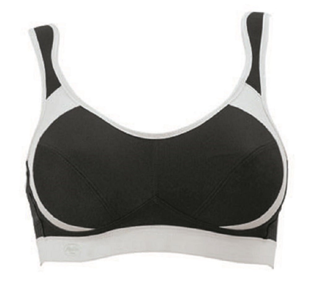 Anita Women's Wire Free Sports Bra 5527 2-Pack - Maximum Support For High Impact, Heather Grey
